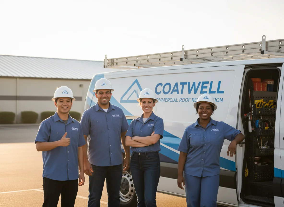 Commercial roof coating company in Milford, MA